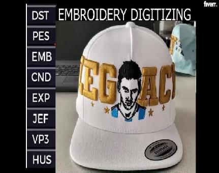 Cap Digitizing Service