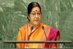 Sushma Swaraj, UN speech, befitting reply by sushma swaraj to pakistan, Pakistani prime minister nawaz sharif