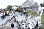 Chevella Bus Accident visuals, Chevella Bus Accident breaking, 21 killed in a bus accident in telangana s chevella, Anar