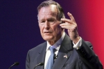 Elder George bush hospitalized, George H.W Bush Hospitalized, ex president h w bush hospitalized, Houston methodist hospital