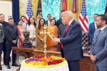Donald Trump breaking, Donald Trump Diwali celebrations, donald trump celebrates diwali at white house, Festival