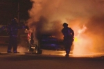 Ohio Top Story, Driver Killed, driver dies in car flame, Ohio top story