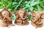 prepare ganesh idol at home, how to make ganesha with clay step by step, how to make eco friendly ganesh idol from clay at home, Ganesh idols