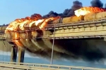 Vladimir Putin, Russia and Ukraine war, huge explosion on crimea bridge that connects russia, Vladimir putin