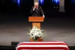 John McCain funeral, Joe Biden, john mccain memorized as hero fighter wiseacre, Sinatra