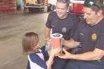 Kyle, Mission Hydrate Houston., a first grader on mission to hydrate fire fighters, I ll drink to that
