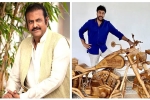 Tollywood, Tollywood, mohan babu gifts chiranjeevi a customized wooden bike on his birthday, Mohan babu