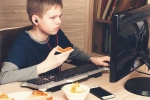 children using internet, children using internet, more internet time soars junk food request by kids study, Liverpool