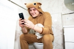 Phone Usage in Toilet, Phone Usage on Toilet disadvantages, using your phone on the toilet will invite a painful disease, Eagle