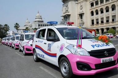 Pink Hoysala used by male cops to collect bribes