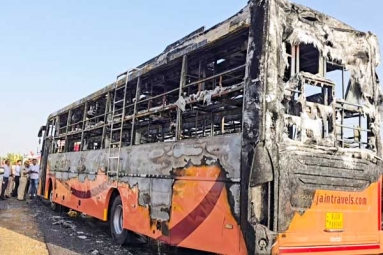 20 Killed After a Private Bus Catches Fire in Rajasthan