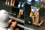 Indian American, Indian stealing cookies from vending machine, watch video of young indian american man allegedly stealing cookies from a vending machine goes viral, Stealing cookies