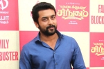 Kadaikutty Singam success meet, Suriya, suriya shows that he is a man with golden heart, Singam 3