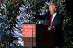 Trump’s supporters in Florida, Donald Trump, trump s presidential gesture silenced his supporters, Christmas trees