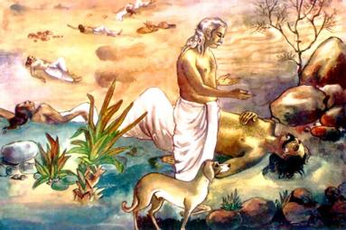 Yudhishthira Reaches Heaven With His Earthly Form