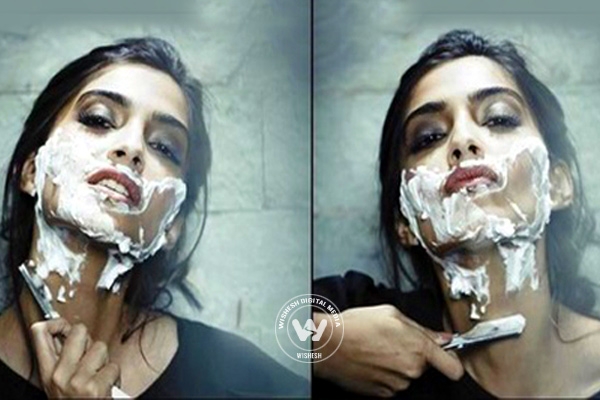 Sonam Kapoor shaves her beard},{Sonam Kapoor shaves her beard