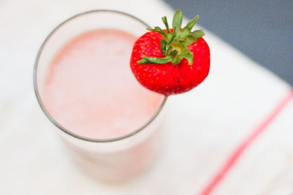 Get going with strawberry peanut butter protein smoothie
