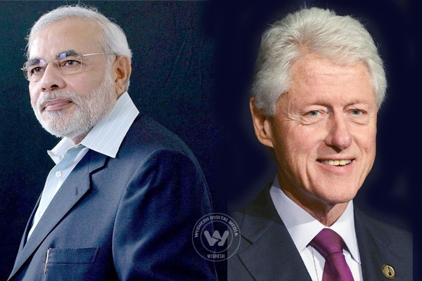 Bill Clinton impressed by Narendra Modi's economic policies},{Bill Clinton impressed by Narendra Modi's economic policies